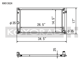 compare product Koyo 2019 Toyota Corolla Hatchback 6MT and CVT (E210 Chassis) All Aluminum Radiator