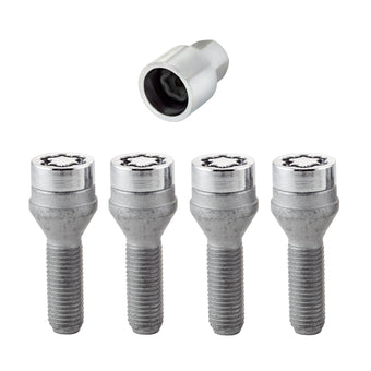 compare product McGard Wheel Lock Bolt Set - 4pk. (Cone Seat) M12X1.5 / 17mm Hex / 31.7mm Shank Length - Chrome