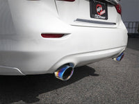 aFe Takeda 2.5in 304 SS Axle - Back Exhaust w/ Blue Flame Tips 16 - 18 Infiniti Q50 V6 - 3.0L (tt) - My Store