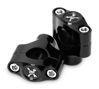 compare product Burly Brand Hawk Riser Clamp for 1in Bar, Set - Black
