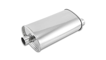 compare product Vibrant StreetPower Oval Muffler - 2in Inlet/Dual Outlet (Center In - Offset Out)