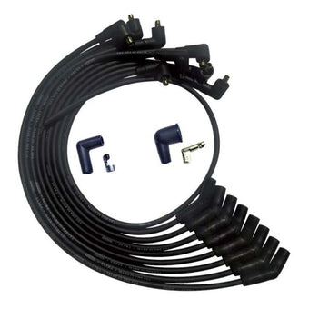 compare product Moroso SB Ford 260289302 135 Deg Plug End Non-HEI Unsleeved Ultra Spark Plug Wire Set - Black