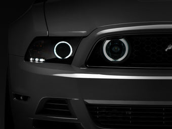 compare product Raxiom 13-14 Ford Mustang GT CCFL Halo Fog Lights (Smoked)