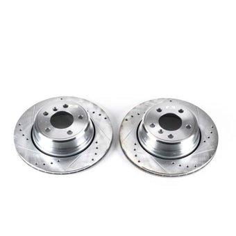 compare product Power Stop 02-06 BMW X5 Rear Evolution Drilled & Slotted Rotors - Pair