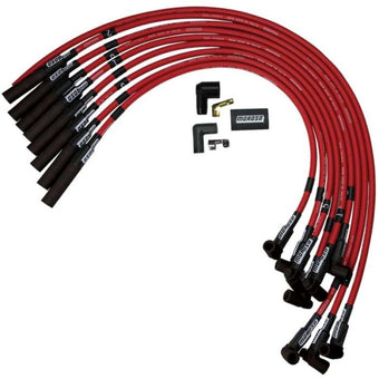 compare product Moroso Chevrolet Big Block Ignition Wire Set - Ultra 40 - Unsleeved - HEI - Over Valve - Red