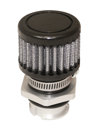 compare product Moroso GM LS Valve Cover Breather Kit - OEM - Double Tab Oil Fill Hole - Black Finish