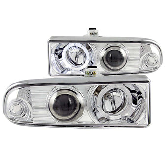 compare product ANZO 1998-2005 Chevrolet S-10 Projector Headlights w/ Halo Chrome