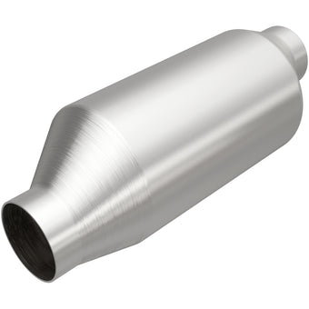 compare product MagnaFlow 2in In/Out 4in Round Body 11.875in L Universal California Legal Catalytic Converter