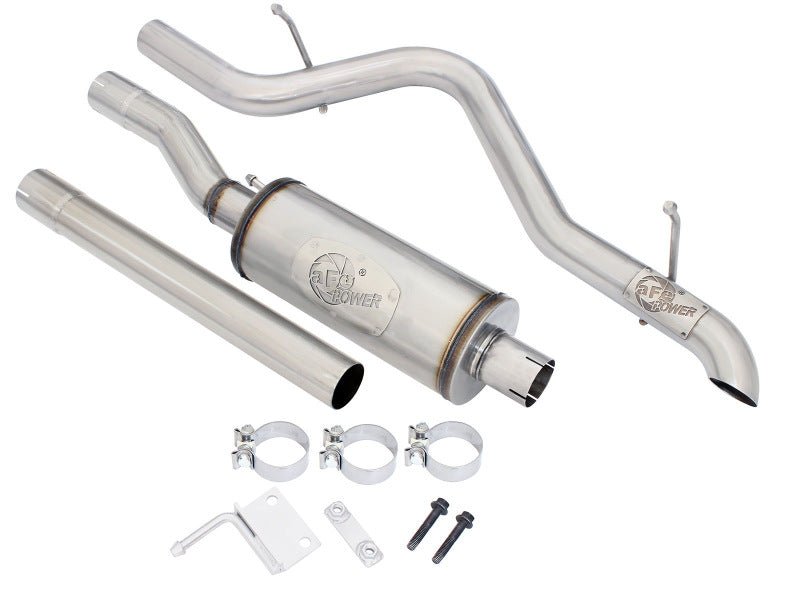 aFe MACHForce XP 2.5in SS - 409 Cat - Back Exhaust 07 - 16 Jeep Wrangler (JK) V6 - 3.6L/3.8L (2 - 4 Door) - My Store