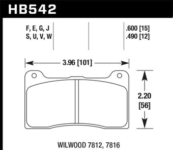 compare product Hawk Wilwood HPS 5.0 Brake Pads
