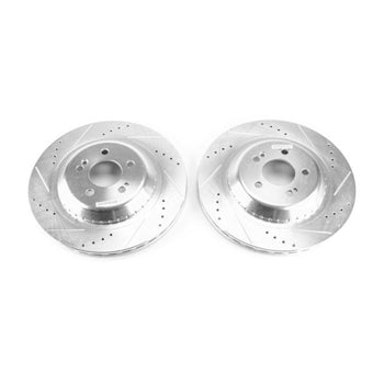 compare product Power Stop 15-18 Mercedes-Benz C300 Rear Evolution Drilled & Slotted Rotors - Pair