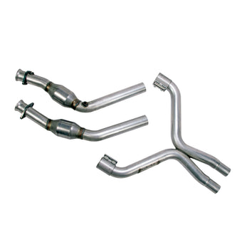 compare product BBK 11-14 Mustang 3.7 V6 High Flow X Pipe With Catalytic Converters - 2-1/2