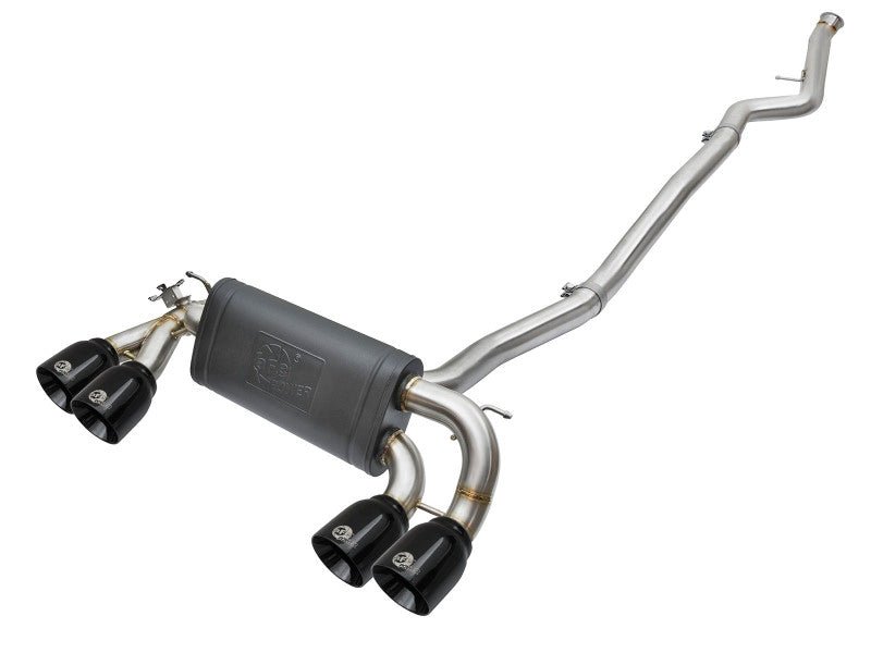 aFe 16 - 18 BMW M2 L6 - 3.0L MACH Force - Xp 3in to 2.5in 304 SS Cat - Back Exhaust System - Quad Black Tips - My Store