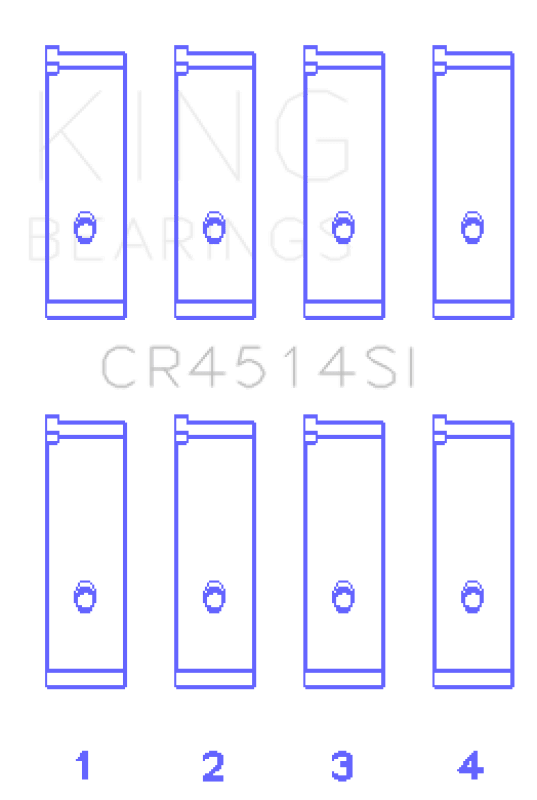 King Engine Bearings Toyota 1Azfe/2Azfe (Size +0.25mm) Connecting Rod Bearing Set - My Store