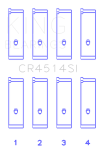 King Engine Bearings Toyota 1Azfe/2Azfe (Size +0.25mm) Connecting Rod Bearing Set - My Store