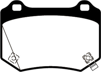 compare product EBC 18+ Subaru WRX STI Redstuff Rear Brake Pads