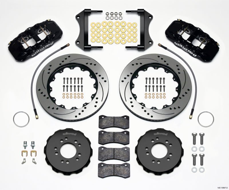 Wilwood AERO6 Front Hat Kit 14.25 Drilled 2014 - Up Corvette C7 w/Lines - My Store