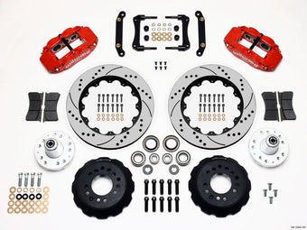 compare product Wilwood Narrow Superlite 6R Front Hub Kit 14.00in Drill Red 79-81 Camaro