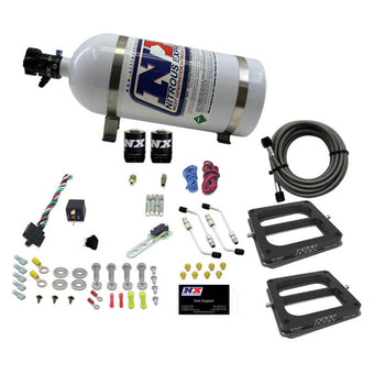 compare product Nitrous Express Dual Dom/Gas Nitrous Kit (100-500HP) w/10lb Bottle