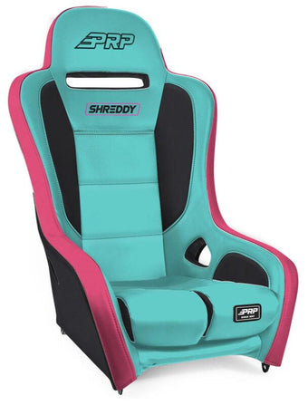 compare product PRP Shreddy Podium Suspension Seat - Pink/Teal / Black