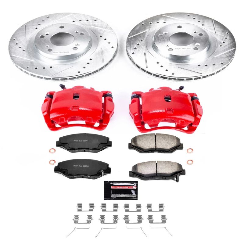 Power Stop 12 - 15 Honda Civic Front Z36 Truck & Tow Brake Kit w/Calipers - My Store