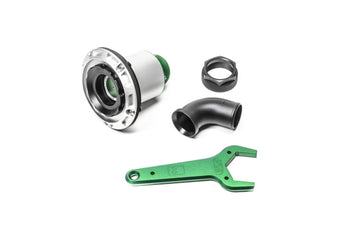 compare product Radium Engineering Remote Mount Vented Female Dry Break 1.5in Elbow