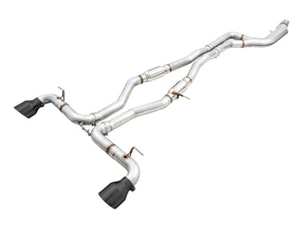 compare product AWE Tuning 2020 Toyota Supra A90 Resonated Track Edition Exhaust - 5in Diamond Black Tips