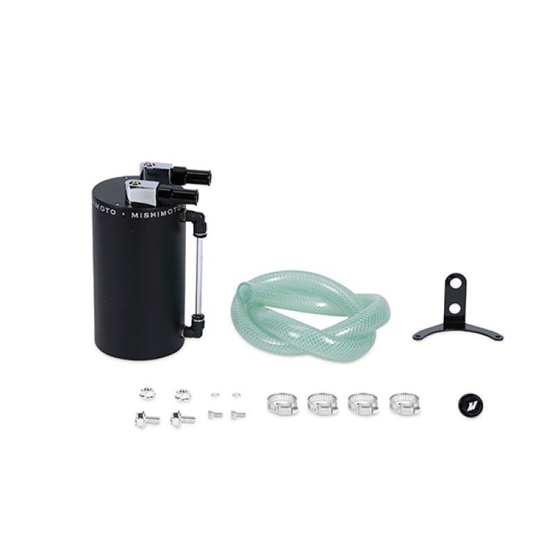 Mishimoto Large Aluminum Oil Catch Can - Wrinkle Black - My Store