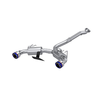 compare product MBRP 2023 Toyota Corolla GR 1.6L T304 Stainless Steel 3in Cat-Back Dual Split Rear w/ Burnt End Tips