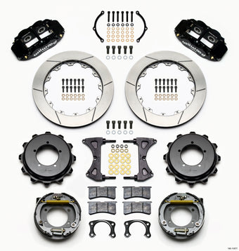 compare product Wilwood Narrow Superlite 4R Rear Kit 12.88in Speedway Eng Floater w/ New Style End