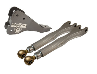 compare product MaxTrac 17-19 Ford F-250/350 4WD Dually 4in & 6in Lift Kit - Front Driver 4-Link Arms/Brackets