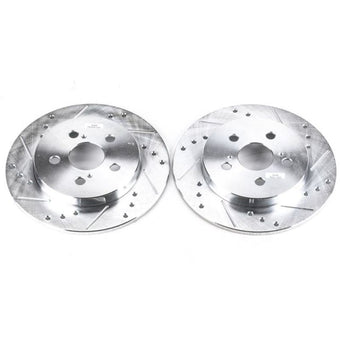 compare product Power Stop 11-13 Lexus CT200h Rear Evolution Drilled & Slotted Rotors - Pair