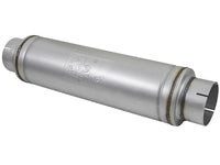 aFe ATLAS Aluminized Steel Muffler 5in Center/Center 24in L x 7in Diameter - Round Body - My Store