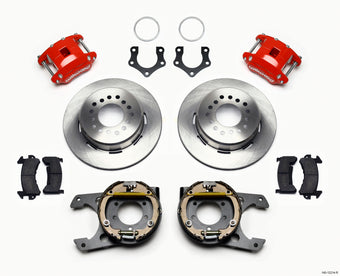 compare product Wilwood D154 P/S Park Brake Kit Red Mopar/Dana 2.36in Off w/Snap Ring Bearing