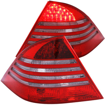 compare product ANZO 2000-2005 Mercedes Benz S Class W220 LED Taillights Red/Smoke