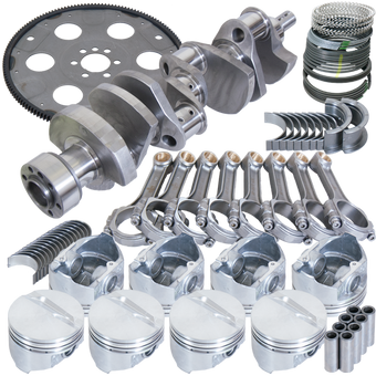 compare product Eagle Chevy 350 1Pc 3.750in Crank 5.700in I-Beam Rods 4.040in Pistons 153 Tooth FP Balanced Assembly