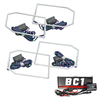 compare product Oracle Chevy Silverado 14-15 Halo Kit Non-Projector Style - ColorSHIFT w/ BC1 Controller