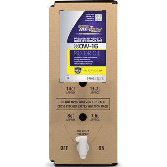 compare product Royal Purple High Performance Ultra-Low Viscosity 0W16 Motor Oil - 6 Gallon Bag-In-Box