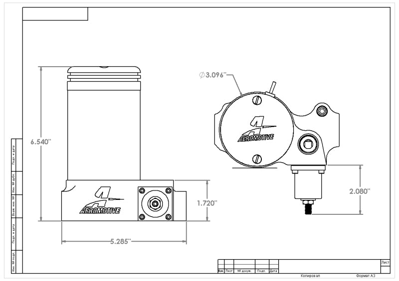 Aeromotive A2000 Drag Race Carbureted Fuel Pump - My Store