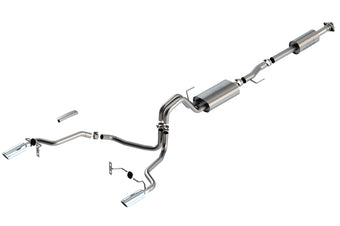 compare product Borla F-150 2021 2.7L/3.5L 4dr CC SB EC STB Lari/King R/Plinum/LTD 3/2.25 SRE CB Touring CHR Tips