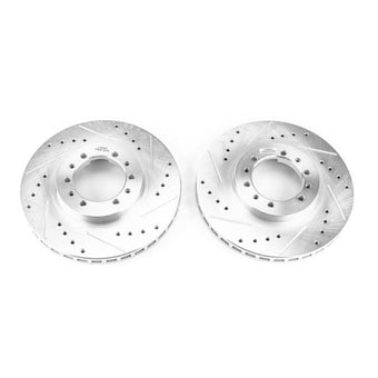 compare product Power Stop 91-96 Mitsubishi Montero Front Evolution Drilled & Slotted Rotors - Pair