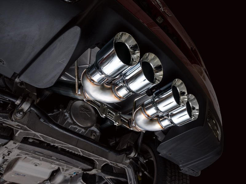 AWE Tuning 05 - 07 C6 Chevrolet Corvette 6.0L Track Edition Axle - Back Exhaust w/ Chrome Silver Tips - My Store