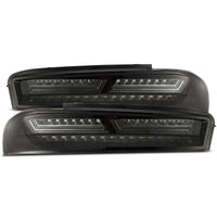AlphaRex 16 - 18 Chevrolet Camaro PRO - Series LED Tail Lights Jet Black - My Store