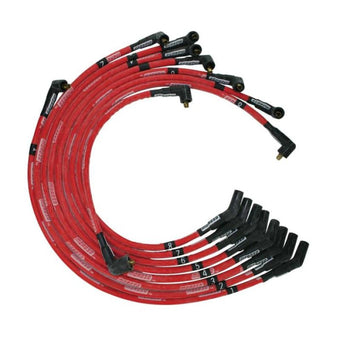 compare product Moroso Ford 351C/390/429/460 Sleeved Non-HEI 135 Boots Ultra Spark Plug Wire Set - Red