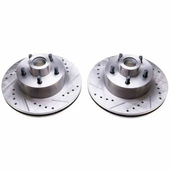 compare product Power Stop 70-72 Dodge Challenger Front Evolution Drilled & Slotted Rotors - Pair