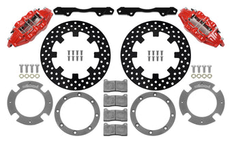 compare product Wilwood 17-21 Can-Am X3RS Red 6-Piston Front Kit 11.25in - Drilled Rotors