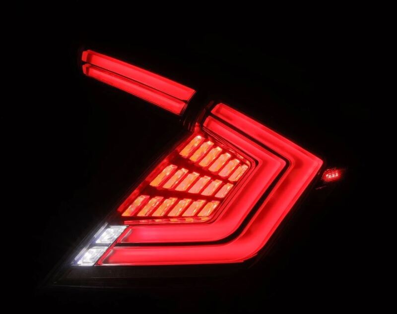 AlphaRex 16 - 21 Honda Civic Hatchback / Type - R FK8 Nova - Series LED Tail Lights - Clear Smoke - My Store