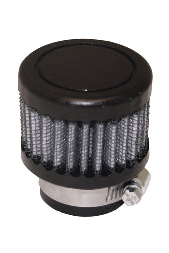 compare product Moroso Filtered Valve Cover Breather - Clamp-On - 1in ID - Black Finish