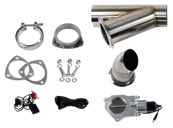 compare product Granatelli 2.25in Stainless Steel Electronic Exhaust Cutout