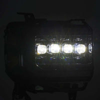 AlphaRex 14 - 18 GMC Sierra NOVA LED Proj Headlights Plnk Style Alpha Blk w/Activ Light/Seq Signal/DRL - My Store